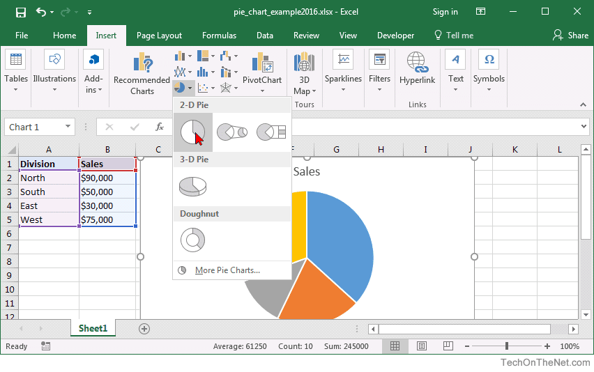 create chart excel for mac